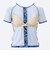 ナイキ（NIKE）フィットネス水着 レディース 水泳 半袖ジップ付きプリントセパレーツ（ブラシ） 2993158-009