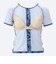 ナイキ（NIKE）フィットネス水着 レディース 水泳 半袖ジップ付きプリントセパレーツ（ブラシ） 2993158-009