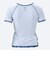 ナイキ（NIKE）フィットネス水着 レディース 水泳 半袖ジップ付きプリントセパレーツ（ブラシ） 2993158-009