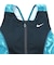 ナイキ（NIKE）水着 レディース 水泳 ジップ付きレッグスーツ ターコイズ 2993161-023
