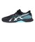 アシックス（ASICS）ジュニアスポーツシューズ ベルクロ ベルト付き スニーカー レーザービーム RK-MG ブラック ブルー 1154A223.002