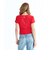 ロキシー（ROXY）ROXY WITH HEART TINY TEE Tシャツ チビT 丈短め 26SPRST261086RED