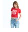 ロキシー（ROXY）ROXY WITH HEART TINY TEE Tシャツ チビT 丈短め 26SPRST261086RED