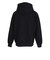 エクストララージ（XLARGE）PERFORATED レザー ロゴ ジップ アップ フーデッド スウェットシャツ 101261012007-BLACK