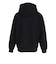 エクストララージ（XLARGE）PERFORATED レザー ロゴ ジップ アップ フーデッド スウェットシャツ 101261012007-BLACK