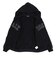 エクストララージ（XLARGE）PERFORATED レザー ロゴ ジップ アップ フーデッド スウェットシャツ 101261012007-BLACK