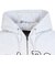エクストララージ（XLARGE）PERFORATED レザー ロゴ ジップ アップ フーデッド スウェットシャツ 101261012007-ASH