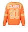 エクストララージ（XLARGE）フットボール セーター 101261015001-ORANGE