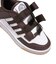 アディダス（adidas）ジュニアスポーツシューズ ベルクロ ベルト付き スニーカー ラピッド コートシューズ ホワイト ブラウン NSB09-JS4763 …