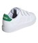 アディダス（adidas）ジュニアスニーカー ボーイズ スポーツシューズ アドバンコート ベース 2.0 ホワイト グリーン NLE01-IE9019 カジュ…
