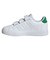 アディダス（adidas）ジュニアスニーカー ボーイズ スポーツシューズ アドバンコート ベース 2.0 ホワイト グリーン NLE01-IE9019 カジュ…