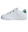 アディダス（adidas）ジュニアスニーカー ボーイズ スポーツシューズ アドバンコート ベース 2.0 ホワイト グリーン NLE01-IE9019 カジュ…