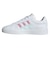 アディダス（adidas）ジュニアスニーカー ボーイズ スポーツシューズ グランドコート 3.0 ホワイト ピンク ONG54-JQ1978 カジュアル シュ…
