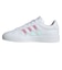 アディダス（adidas）ジュニアスニーカー ボーイズ スポーツシューズ グランドコート 3.0 ホワイト ピンク ONG54-JQ1978 カジュアル シュ…