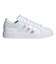 アディダス（adidas）ジュニアスニーカー ボーイズ スポーツシューズ グランドコート 3.0 ホワイト ピンク ONG54-JQ1978 カジュアル シュ…
