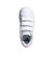 アディダス（adidas）ジュニアスニーカー ガールズ スポーツシューズ アドバンコート ベース 2.0 ホワイト ピンク NLE01-ID1305 カジュア…