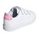 アディダス（adidas）ジュニアスニーカー ガールズ スポーツシューズ アドバンコート ベース 2.0 ホワイト ピンク NLE01-ID1305 カジュア…