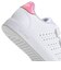 アディダス（adidas）ジュニアスニーカー ガールズ スポーツシューズ アドバンコート ベース 2.0 ホワイト ピンク NLE01-ID1305 カジュア…