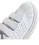 アディダス（adidas）ジュニアスニーカー ガールズ スポーツシューズ アドバンコート ベース 2.0 ホワイト ピンク NLE01-ID1305 カジュア…