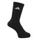 アディダス（adidas）靴下 クッション スポーツウェア クルーソックス 3足組 黒×白 25-27cm 28-30cm D5273-KC9626 クルー丈…