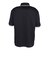 速乾ラインリブ5分袖ポロシャツ BU2545135:19:BLACK