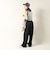 エルケクス（ELKEX）リラックスリネンパンツ EKL6S10018 BLK