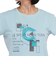 ドライプラスクール シャインブロックUV GEOGRACE 半袖Tシャツ CT6S0027-TR864-GRSD SAX