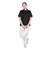 ルコックスポルティフ（lecoqsportif）ジャガード半袖ポロシャツ LU5FHS00L BK00