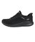 スケッチャーズ（SKECHERS）スニーカー カジュアルシューズ スリップインズ ボブス スポート スクワッド カオス ブラック 117497W-BBK