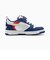 プーマ（PUMA）キッズ スニーカー ボーイズ スポーツシューズ キッズ プーマ リバウンド V6 ロウ スニーカー ブルー ホワイト 39741933