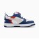 プーマ（PUMA）キッズ スニーカー ボーイズ スポーツシューズ キッズ プーマ リバウンド V6 ロウ スニーカー ブルー ホワイト 39741933