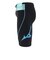 ミズノ（MIZUNO）水着 メンズ 水泳 アクアフィットネス用 ハーフスパッツ 立体カップ付 黒×青 S-LLサイズ N2JBD11192