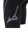 ミズノ（MIZUNO）水着 メンズ 水泳 アクアフィットネス用 ハーフスパッツ 立体カップ付 黒×グレー S-LLサイズ N2JBD11190