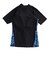 フィラ（FILA）フィットネス水着 レディース 水泳 プリント ジップセパレート水着 黒×紺 M-LLサイズ 316605-BNV 半袖 上下セット ジップ