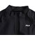 フィラ（FILA）フィットネス水着 レディース 水泳 プリント ジップセパレート水着 黒×紺 M-LLサイズ 316605-BNV 半袖 上下セット ジップ