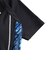 フィラ（FILA）フィットネス水着 レディース 水泳 プリント ジップセパレート水着 黒×紺 M-LLサイズ 316605-BNV 半袖 上下セット ジップ