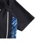 フィラ（FILA）フィットネス水着 レディース 水泳 プリント ジップセパレート水着 黒×紺 M-LLサイズ 316605-BNV 半袖 上下セット ジップ