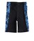 フィラ（FILA）フィットネス水着 レディース 水泳 プリント ジップセパレート水着 黒×紺 M-LLサイズ 316605-BNV 半袖 上下セット ジップ