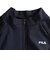 フィラ（FILA）フィットネス水着 レディース 水泳 プリント ジップセパレート水着 黒×紫 M-LLサイズ 316605-BPL 半袖 上下セット ジップ