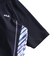 フィラ（FILA）フィットネス水着 レディース 水泳 プリント ジップセパレート水着 黒×紫 M-LLサイズ 316605-BPL 半袖 上下セット ジップ
