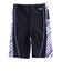 フィラ（FILA）フィットネス水着 レディース 水泳 プリント ジップセパレート水着 黒×紫 M-LLサイズ 316605-BPL 半袖 上下セット ジップ