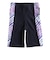 フィラ（FILA）フィットネス水着 レディース 水泳 プリント ジップセパレート水着 黒×紫 M-LLサイズ 316605-BPL 半袖 上下セット ジップ
