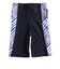 フィラ（FILA）フィットネス水着 レディース 水泳 プリント ジップセパレート水着 黒×紫 M-LLサイズ 316605-BPL 半袖 上下セット ジップ
