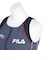 フィラ（FILA）フィットネス水着 レディース 水泳 無地 ジップセパレート水着 黒 M-LLサイズ 316601-MNV 上下セット ジップ