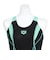 アリーナ（ARENA）フィットネス水着 レディース 水泳 フィットネスワンピース スパッツ AS6SWF12L BKEM