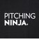 ピッチングニンジャ（PITCHING NINJA ）野球ウェア バックロゴ 半袖 Tシャツ OT0126SS0001-BLK