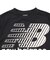 ニューバランス（new balance）ジュニア ポリエステル ビッグロゴ 半袖Tシャツ YT61U536BK