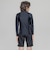 ナイキ（NIKE）長袖水着 ジュニア ユニセックス 長袖ショーツセット 黒 140-170サイズ 1991129-0009 長袖 セパレート