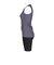 フットマーク（FOOTMARK）フィットネス水着 レディース 水泳 FM26セパレーツ グレー S-LLサイズ 0242801A-18 上下セット ジップ U…