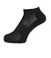 デュアリグ（DUARIG）底パイル スニーカーソックス 3足組 23～25cm 6S0107-WASK-895GSA BLK